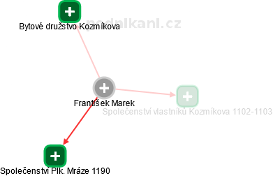 František Marek - Vizualizace  propojení osoby a firem v obchodním rejstříku
