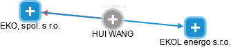  Hui W. - Vizualizace  propojení osoby a firem v obchodním rejstříku