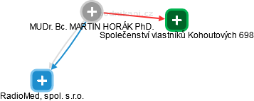 MARTIN HORÁK - Vizualizace  propojení osoby a firem v obchodním rejstříku