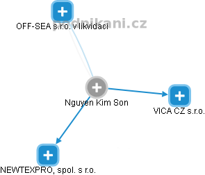 Nguyen Kim Son - Vizualizace  propojení osoby a firem v obchodním rejstříku
