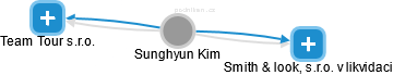  Sunghyun K. - Vizualizace  propojení osoby a firem v obchodním rejstříku