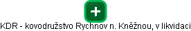 KDR - kovodružstvo Rychnov n. Kněžnou, v likvidaci - obrázek vizuálního zobrazení vztahů obchodního rejstříku
