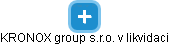 KRONOX group s.r.o. v likvidaci - obrázek vizuálního zobrazení vztahů obchodního rejstříku