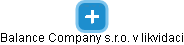 Balance Company s.r.o. v likvidaci - obrázek vizuálního zobrazení vztahů obchodního rejstříku