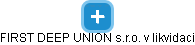 FIRST DEEP UNION s.r.o. v likvidaci - obrázek vizuálního zobrazení vztahů obchodního rejstříku