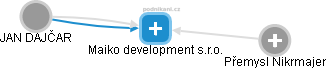Maiko development s.r.o. - obrázek vizuálního zobrazení vztahů obchodního rejstříku