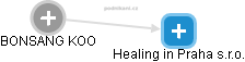 Healing in Praha s.r.o. - obrázek vizuálního zobrazení vztahů obchodního rejstříku