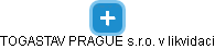 TOGASTAV PRAGUE s.r.o. v likvidaci - obrázek vizuálního zobrazení vztahů obchodního rejstříku