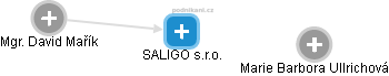 SALIGO s.r.o. - obrázek vizuálního zobrazení vztahů obchodního rejstříku