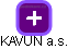 KAVUN a.s. - obrázek vizuálního zobrazení vztahů obchodního rejstříku