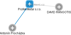 Profex Metal s.r.o. - obrázek vizuálního zobrazení vztahů obchodního rejstříku