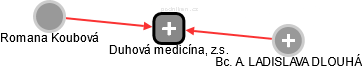 Duhová medicína, z.s. - obrázek vizuálního zobrazení vztahů obchodního rejstříku