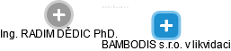 BAMBODIS s.r.o. v likvidaci - obrázek vizuálního zobrazení vztahů obchodního rejstříku