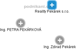 Reality Pekárek s.r.o. - obrázek vizuálního zobrazení vztahů obchodního rejstříku