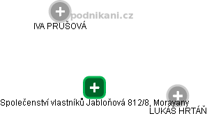 Společenství vlastníků Jabloňová 812/8, Moravany - obrázek vizuálního zobrazení vztahů obchodního rejstříku