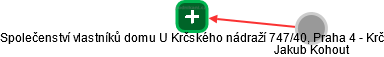 Společenství vlastníků domu U Krčského nádraží 747/40, Praha 4 - Krč - obrázek vizuálního zobrazení vztahů obchodního rejstříku
