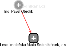 Lesní mateřská škola Sedmikrásek, z. s. - obrázek vizuálního zobrazení vztahů obchodního rejstříku