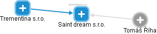 Saint dream s.r.o. - obrázek vizuálního zobrazení vztahů obchodního rejstříku