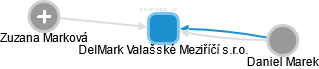 DelMark Valašské Meziříčí s.r.o. - obrázek vizuálního zobrazení vztahů obchodního rejstříku