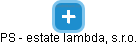 PS - estate lambda, s.r.o. - obrázek vizuálního zobrazení vztahů obchodního rejstříku
