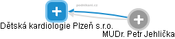Dětská kardiologie Plzeň s.r.o. - náhled vizuálního zobrazení vztahů obchodního rejstříku