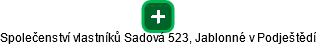 Společenství vlastníků Sadová 523, Jablonné v Podještědí - obrázek vizuálního zobrazení vztahů obchodního rejstříku