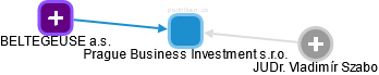 Prague Business Investment s.r.o. - obrázek vizuálního zobrazení vztahů obchodního rejstříku
