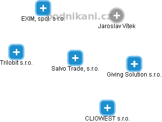 Salvo Trade, s.r.o. - obrázek vizuálního zobrazení vztahů obchodního rejstříku