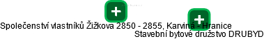 Společenství vlastníků Žižkova 2850 - 2855, Karviná - Hranice - obrázek vizuálního zobrazení vztahů obchodního rejstříku