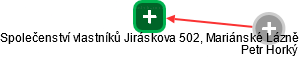 Společenství vlastníků Jiráskova 502, Mariánské Lázně - obrázek vizuálního zobrazení vztahů obchodního rejstříku