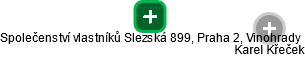 Společenství vlastníků Slezská 899, Praha 2, Vinohrady - obrázek vizuálního zobrazení vztahů obchodního rejstříku