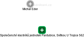 Společenství vlastníků jednotek Pardubice, Svítkov, U Trojice 562 - obrázek vizuálního zobrazení vztahů obchodního rejstříku