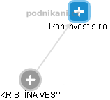 ikon invest s.r.o. - obrázek vizuálního zobrazení vztahů obchodního rejstříku