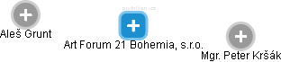 Art Forum 21 Bohemia, s.r.o. - obrázek vizuálního zobrazení vztahů obchodního rejstříku