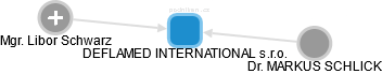 DEFLAMED INTERNATIONAL s.r.o. - obrázek vizuálního zobrazení vztahů obchodního rejstříku