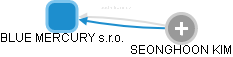 BLUE  MERCURY s.r.o. - obrázek vizuálního zobrazení vztahů obchodního rejstříku
