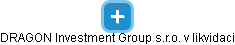 DRAGON Investment Group s.r.o. v likvidaci - obrázek vizuálního zobrazení vztahů obchodního rejstříku
