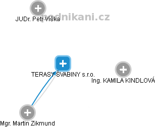 TERASY ŠVABINY s.r.o. - obrázek vizuálního zobrazení vztahů obchodního rejstříku