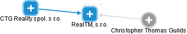 RealTM, s.r.o. - obrázek vizuálního zobrazení vztahů obchodního rejstříku