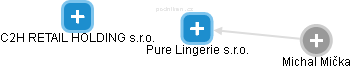 Pure Lingerie s.r.o. - obrázek vizuálního zobrazení vztahů obchodního rejstříku