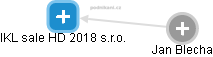 IKL sale HD 2018 s.r.o. - obrázek vizuálního zobrazení vztahů obchodního rejstříku