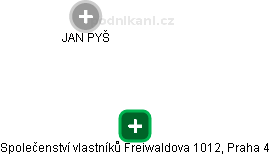 Společenství vlastníků Freiwaldova 1012, Praha 4 - obrázek vizuálního zobrazení vztahů obchodního rejstříku