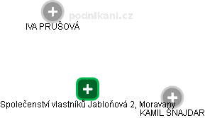 Společenství vlastníků Jabloňová 2, Moravany - obrázek vizuálního zobrazení vztahů obchodního rejstříku