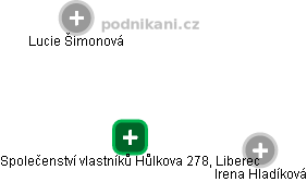 Společenství vlastníků Hůlkova 278, Liberec - obrázek vizuálního zobrazení vztahů obchodního rejstříku