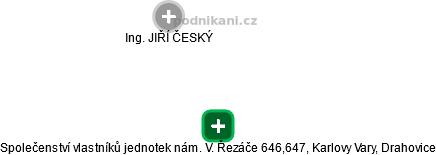 Společenství vlastníků jednotek nám. V. Řezáče 646,647, Karlovy Vary, Drahovice - obrázek vizuálního zobrazení vztahů obchodního rejstříku