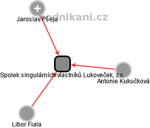Spolek singulárních vlastníků Lukoveček, z.s. - obrázek vizuálního zobrazení vztahů obchodního rejstříku