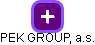 PEK GROUP, a.s. - obrázek vizuálního zobrazení vztahů obchodního rejstříku