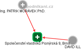 Společenství vlastníků Pionýrská 9, Brno - obrázek vizuálního zobrazení vztahů obchodního rejstříku