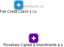 Rosebary Capital & Investments a.s. - obrázek vizuálního zobrazení vztahů obchodního rejstříku