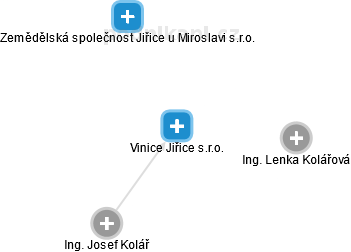 Vinice Jiřice s.r.o. - obrázek vizuálního zobrazení vztahů obchodního rejstříku